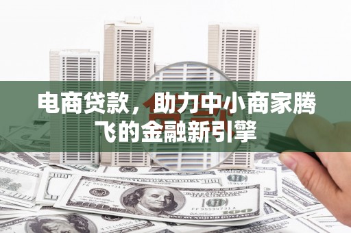 双鸭山电商贷款，助力中小商家腾飞的金融新引擎