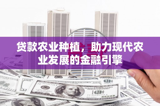 双鸭山贷款农业种植，助力现代农业发展的金融引擎