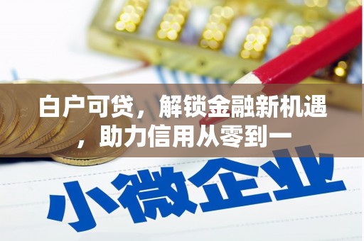 双鸭山白户可贷，解锁金融新机遇，助力信用从零到一