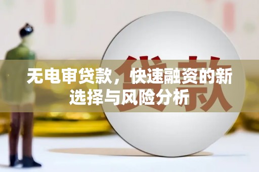 双鸭山无电审贷款，快速融资的新选择与风险分析