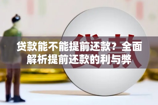 双鸭山贷款能不能提前还款？全面解析提前还款的利与弊
